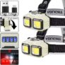 פנס ראש LED רב עוצמה עם טעינה USB